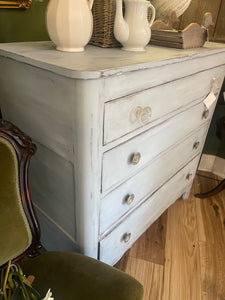 Antique Light Blue Chest